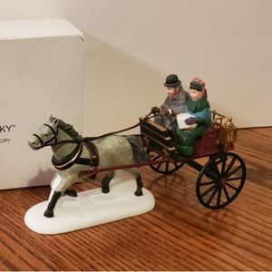Department 56 Heritage Village Collection Dickens Village “Red Christmas Sulky”